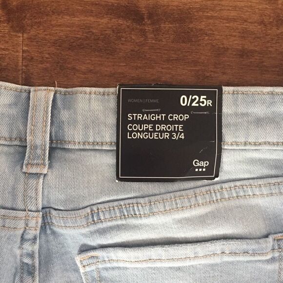 Gap straight crop 3/4 coupe jeans - Picture 5 of 8